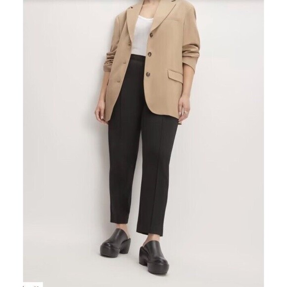 Everlane The Dream Pant Black Knit Trouser Pants Pull On Women’s Size XXS NWT - Picture 3 of 14